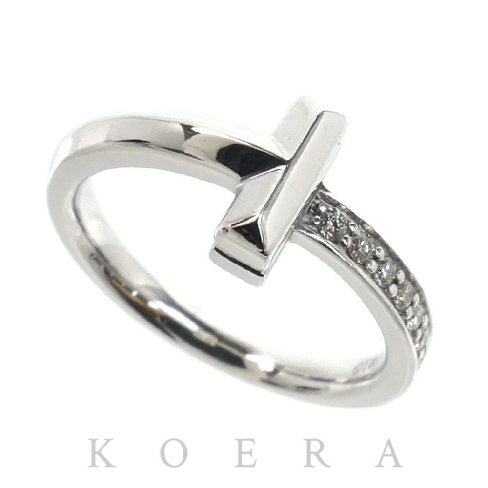 TIFFANY&Co. Tiffany & Co. 18KWG White Gold T One Diamond Ring (67795474) - 3....